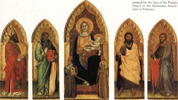  Madonna and Child Enthroned with Two Angels and SS.Andrew,Nicholas,john the Baptist and James